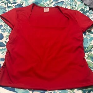 NOBO square neck top with ruched sides. Size large. New. Never wore. No tags
